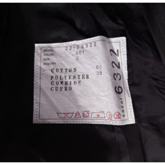 Sacai Cotton Gabardine Pleated Skirt Japan 1 US 6 Black Defect New - Picture 14 of 16